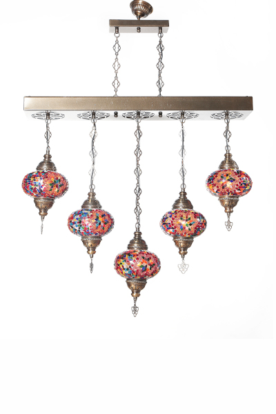 5in1 No3 Size Antique Mosaic Ceiling Chandelier